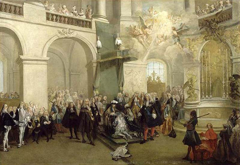 The Awarding of the Order of the Holy Spirit in the Chapel of Versailles